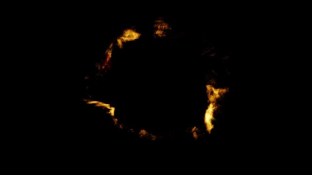 a ring of fire energy particles