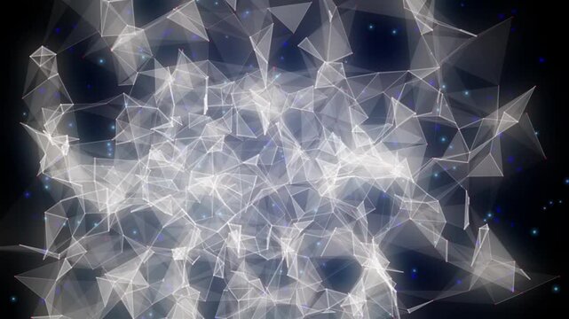 a slow connecting lines animation background