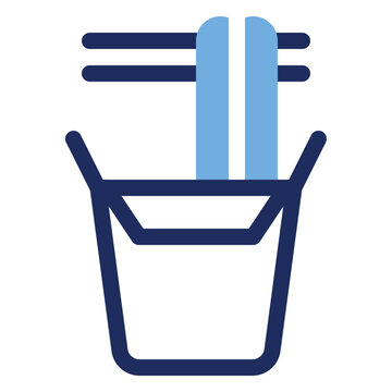 Takeaway Box Noodle Asian Duo Tone Icon