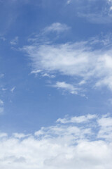 Obraz premium It is a blue sky with cirrocumulus clouds.