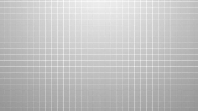 Abstract light grey grid paper background for architectural drafting. Minimalist white line geometric pattern template for math layout. Clean technical blueprint texture with subtle gradient lighting
