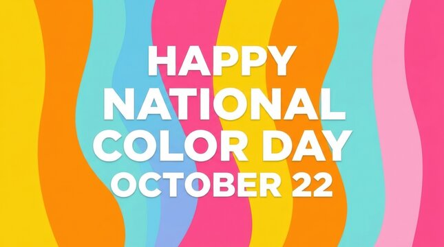 Wavy pattern with vibrant colors forms a celebratory background for national color day on october 22nd wavypattern wavepattern wavybackground colorfulbackground