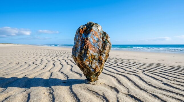 Stone on beach