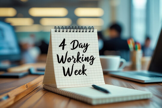 4 four day work week reduction from standard 40 hours to 32 hours with same salary AI Generative