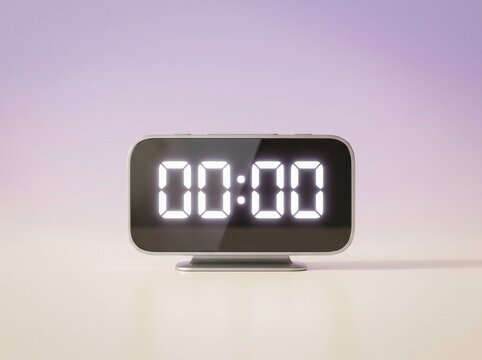digital clock showing time is money