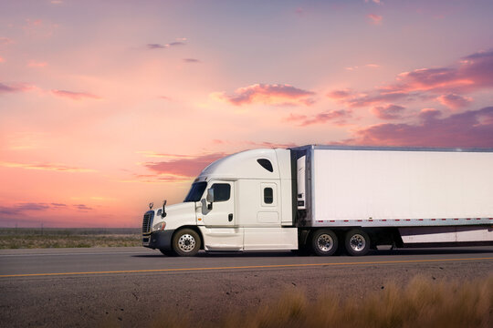 truck on the highway