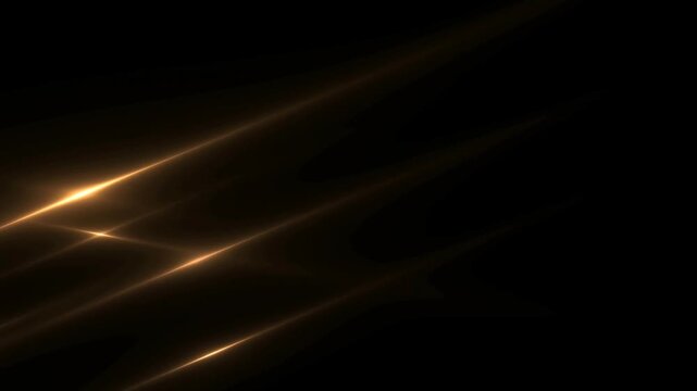 Golden diagonal light streaks crossing and glowing against a dark abstract background
