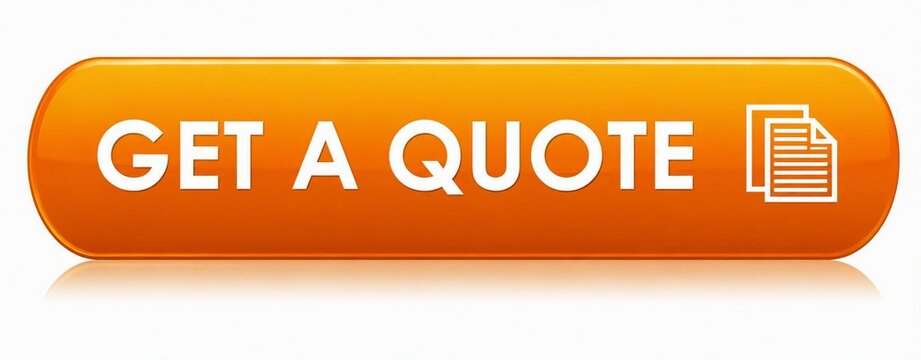 Orange call to action button with get a quote text and document icon