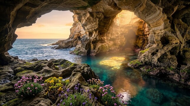 Coastal sea cave