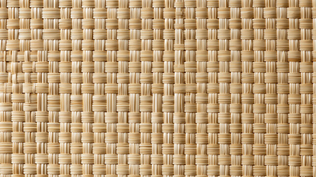 Natural Woven Rattan Texture Background Pattern