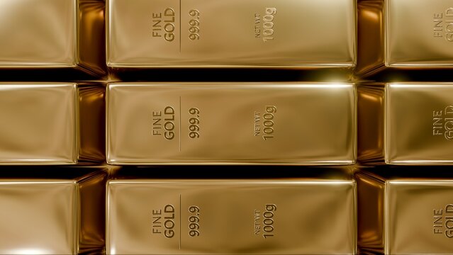 Pure Gold Bars 1000g Investment Wealth