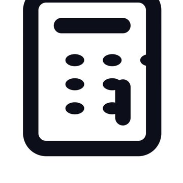 Calculator interface animation displays numerical input buttons with minimalist black lines and rhythmic blinking motion for professional financial data entry software in this high quality video. 