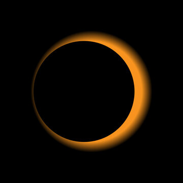 Solar Eclipse Vector.