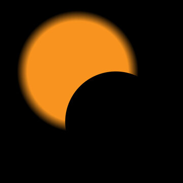 Solar Eclipse Vector.