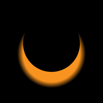 Solar Eclipse Vector.