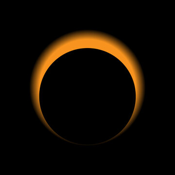 Solar Eclipse Vector.