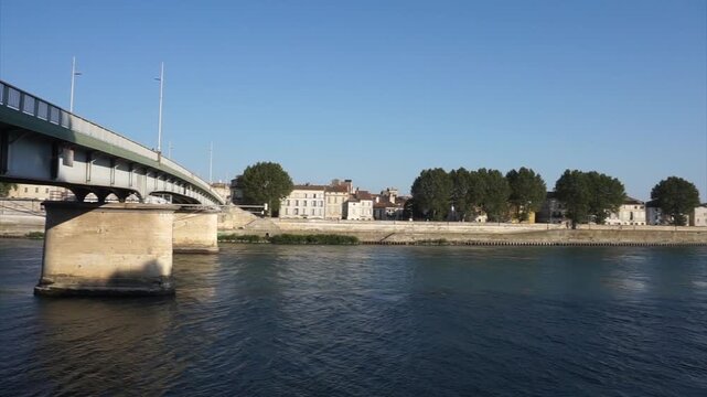 Pont de Trinquetaille Over the Rh&ocirc;ne River in Arles, France