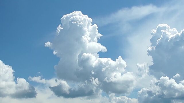 Cumulus clouds in blue sky cloud white day weather fluffy cloud white day weather fluffy