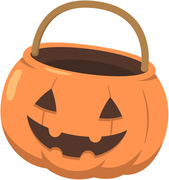 Halloween Jack O Lantern Treat Bucket
