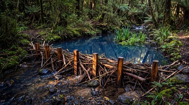 Beaver Dam Analogue Restoration Using Timber Barrier for Stream Recovery and Wetland Habitat