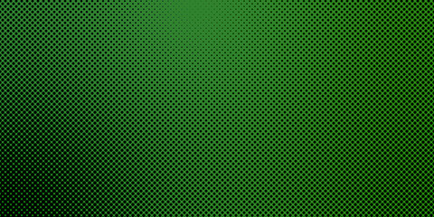 Obraz premium Abstract green and black halftone dot matrix backdrop