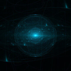 Naklejka premium galaxy spiral nebula deep space star cluster blue cosmic void - astronomical universe background, astronomy, space, stars, galaxy, nebula, cosmos, night sky