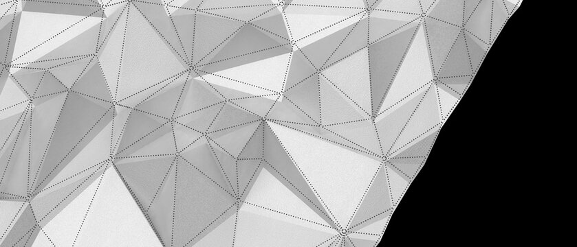 Clean abstract geometric wireframe mesh surface texture pattern background.