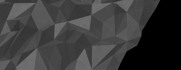 Obraz premium Dynamic abstract low poly texture with sharp edges and dark shades for backgrounds.