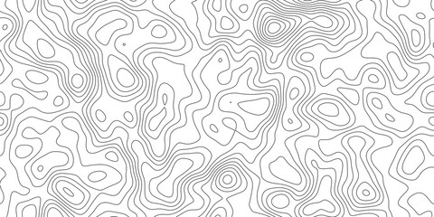 Abstract modern topography line pattern background, minimal geographic line texture with peaks and valleys, for presentation, cover and web banner. © RASEL