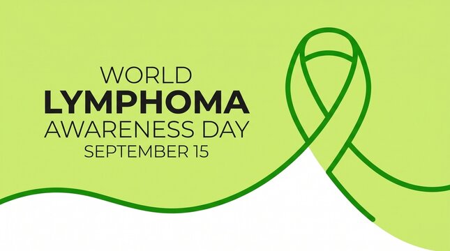 World lymphoma awareness day ribbon design september 15
