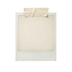 Old vintage polaroid photo frame with adhesive tape © Raja