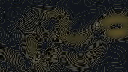 Yellowstone Lake Wyoming Topographic Elevation Map Vector Background © Auras