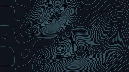 Canandaigua Lake Finger Lakes New York Topographic Elevation Map Vector Background © Auras