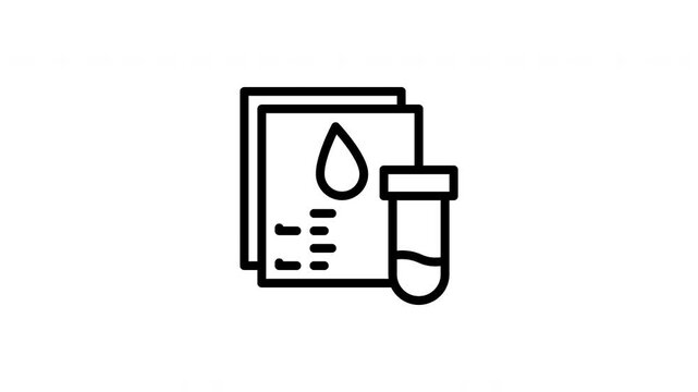 blood test animated icon