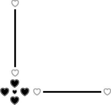 Minimal Black Corner Line Frame Border Element Decoration Design