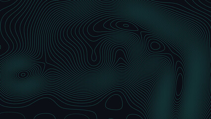 Lake Superior Coastline Minnesota Michigan Topographic Elevation Map Vector Background © Auras