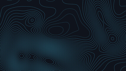 Lake Huron Bay Michigan Topographic Elevation Map Vector Background © Auras