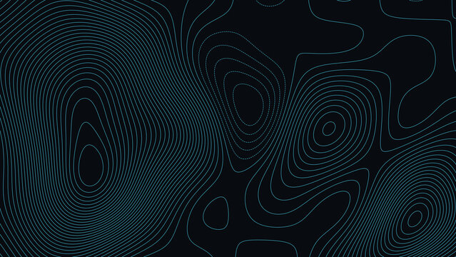Lake Erie Shoreline Ohio Pennsylvania Topographic Elevation Map Vector Background