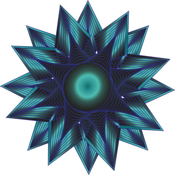 abstract fractal flower