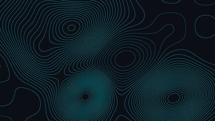 Lake O the Pines Texas Topographic Elevation Map Vector Background © Auras