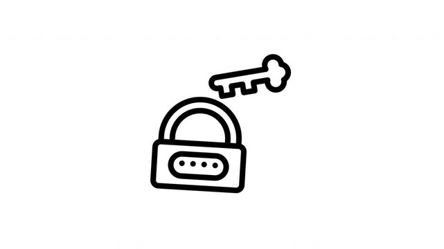 closed lock animated icon