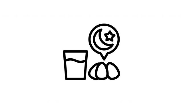 dates and water animated icon