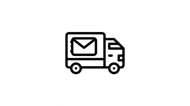 delivery truck animated icon