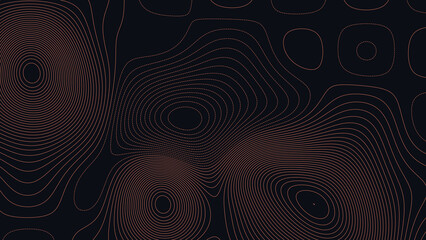 Okoboji Lakes Iowa Topographic Elevation Map Vector Background © Auras