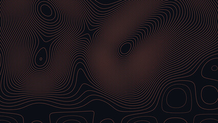 Grand Lake o the Cherokees Oklahoma Topographic Elevation Map Vector Background © Auras