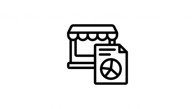 financial report animated icon