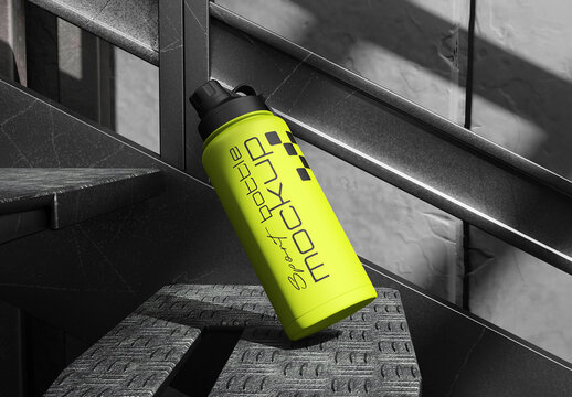 Street Sport Bottle Mockup Template