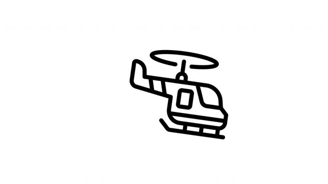 helicopter animated icon