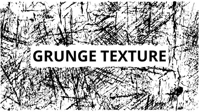 Black and White Grunge Texture Background with Crisscross Scratch Pattern