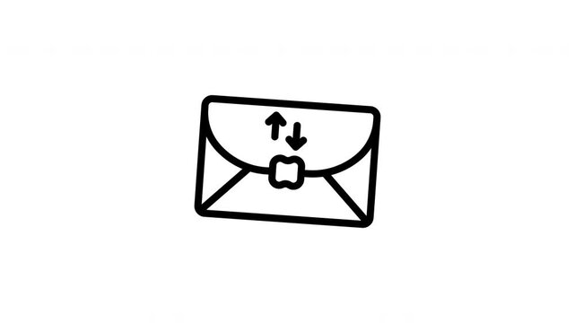 mail sorting animated icon